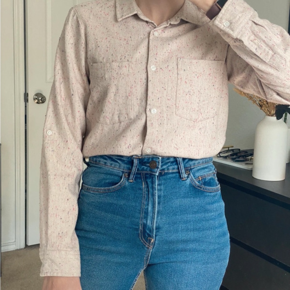 Altard’State Speckled Button-Up Shirt